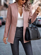 Women's Pink Longline Blazer