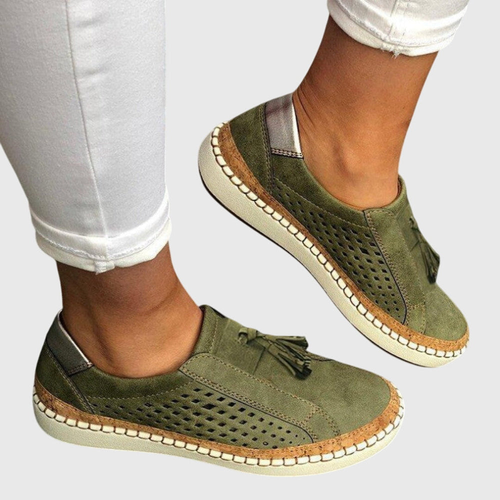 Women's Slip-On Shoes - Green