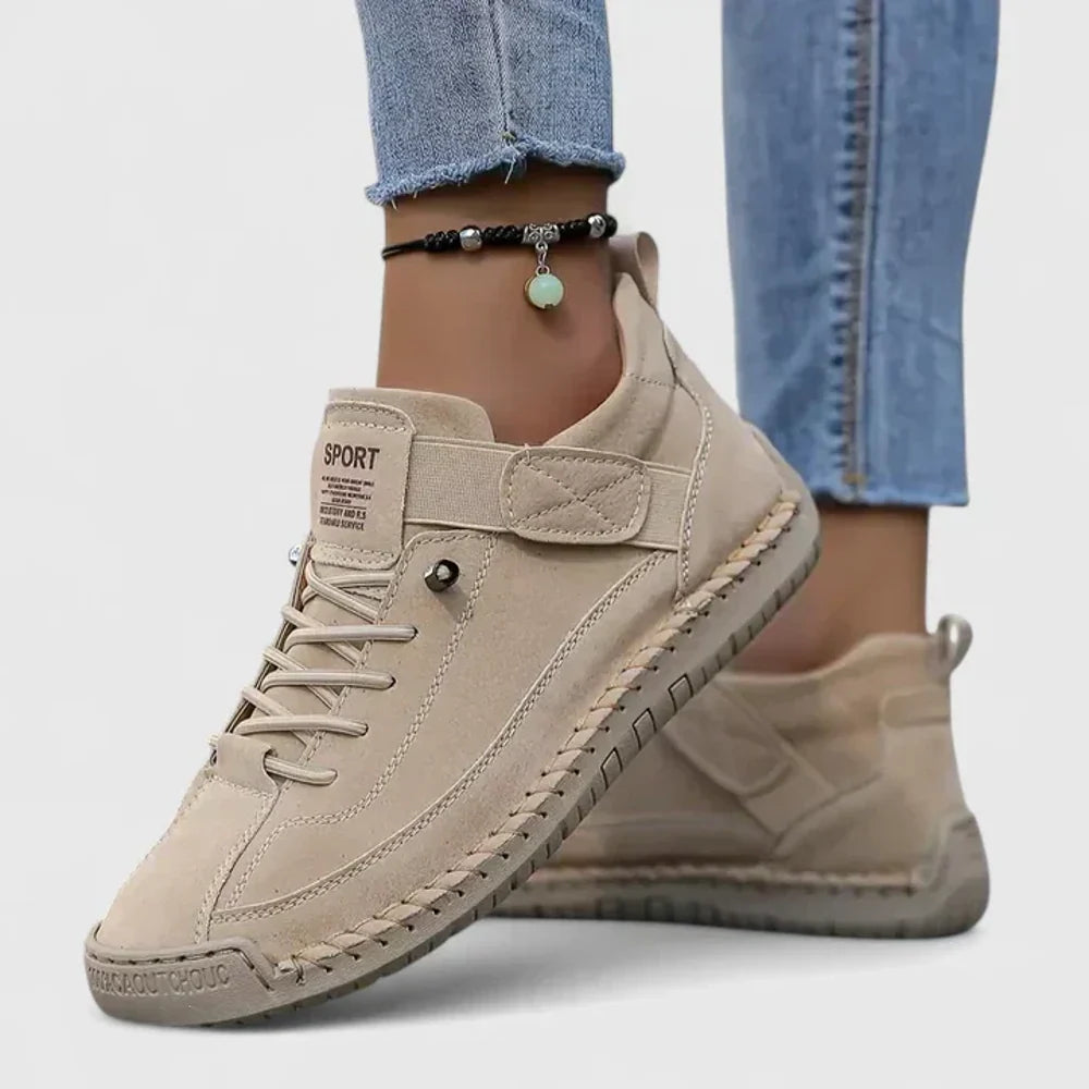 Women's Slip-On Sneakers - Beige