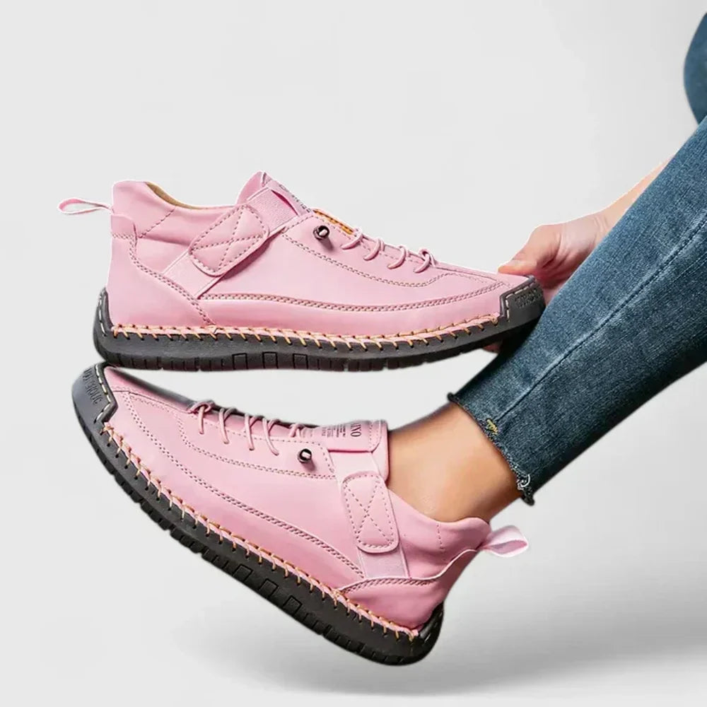 Women's Slip-On Sneakers - Pink